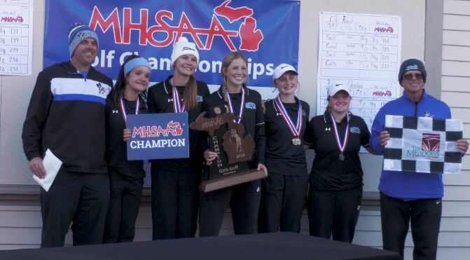 Bath High School Girls Golf Wins First Div. 4 State Title