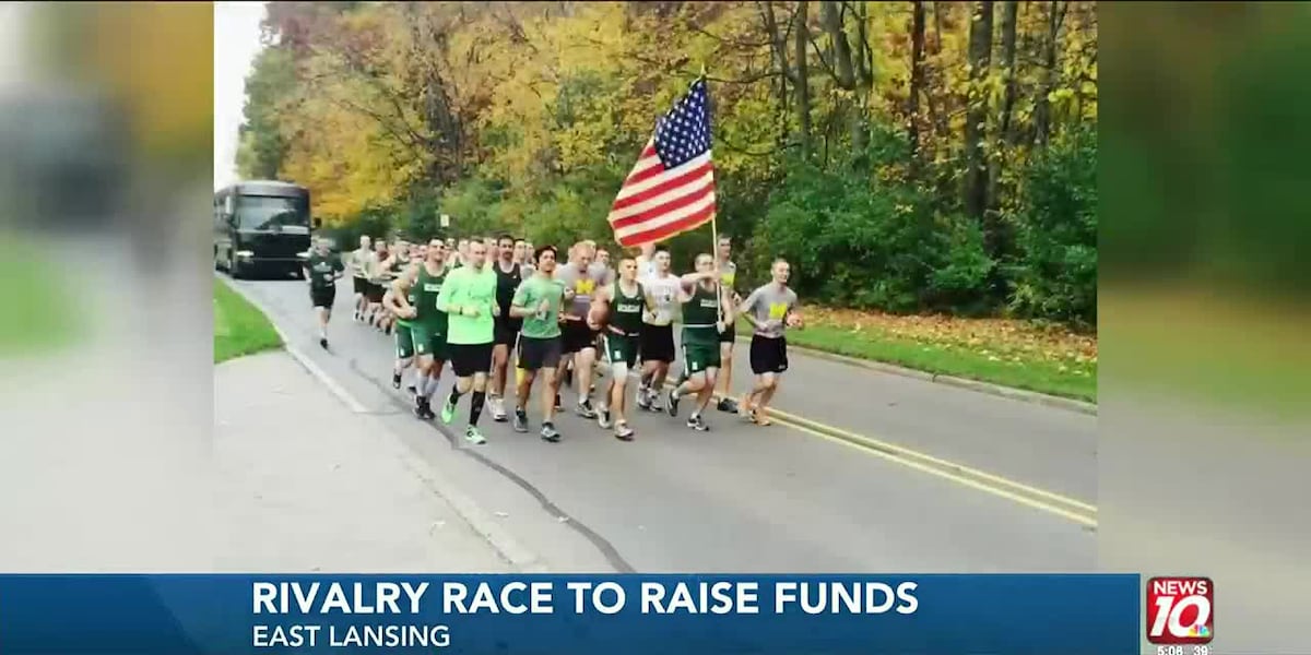 Michigan Rivals Michigan rivals team up to run 64-miles to honor former MSU student