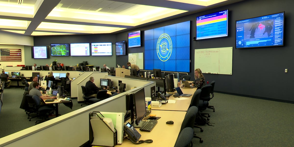 Behind the scenes look at the state emergency operations center