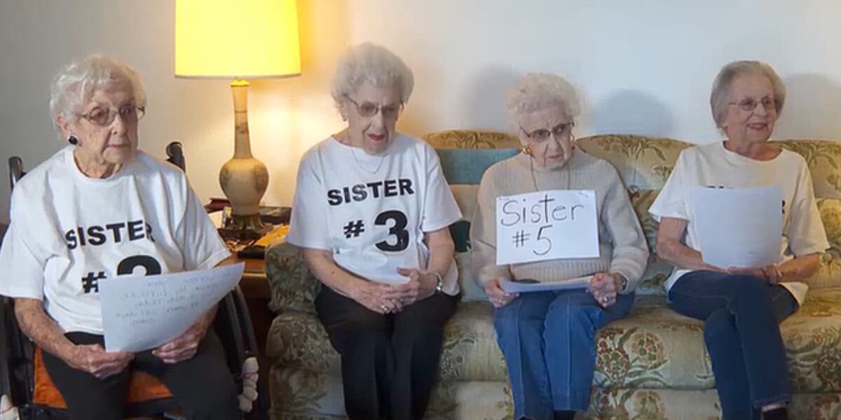 6 sisters with a combined age of 570 years are vying for a world record