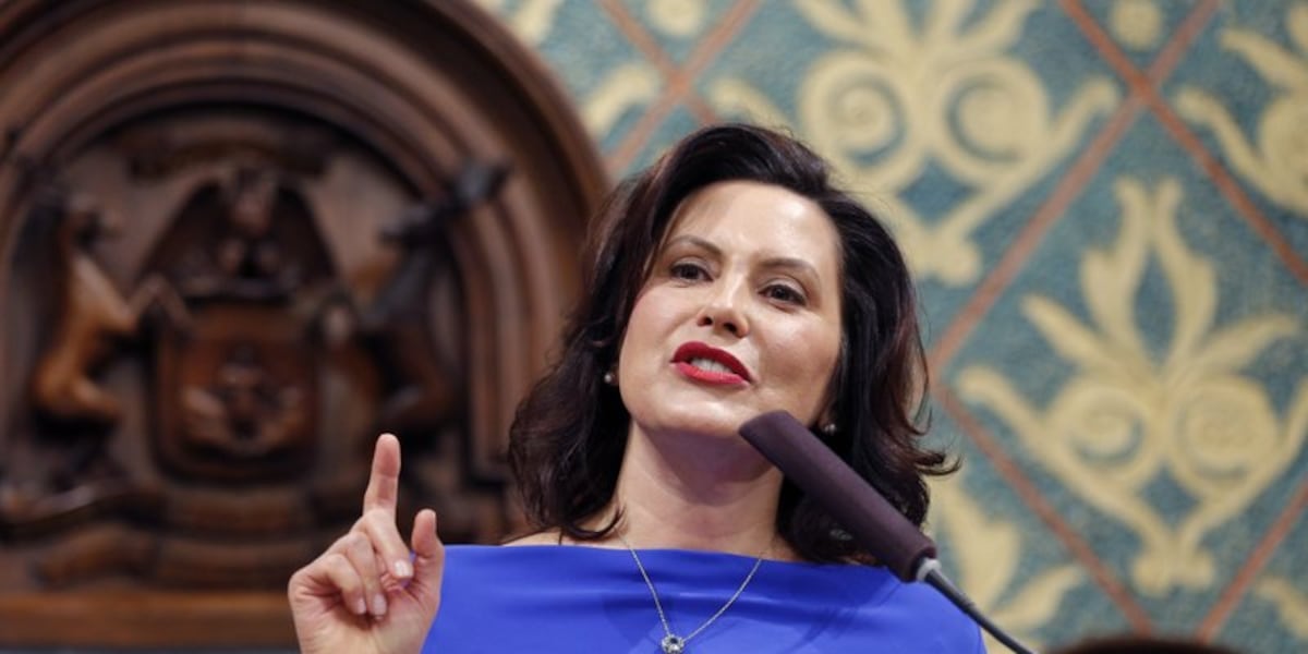 governor whitmer blue dress How Politically Devastating Is The Blue Folder Picture?