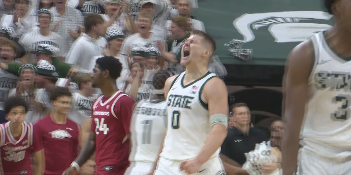 No. 22 Michigan State men’s basketball makes a statement with a 69-66 victory over No. 14 Arkansas