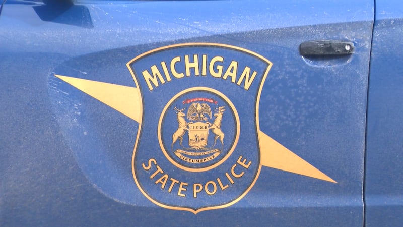 Michigan State Police car badge