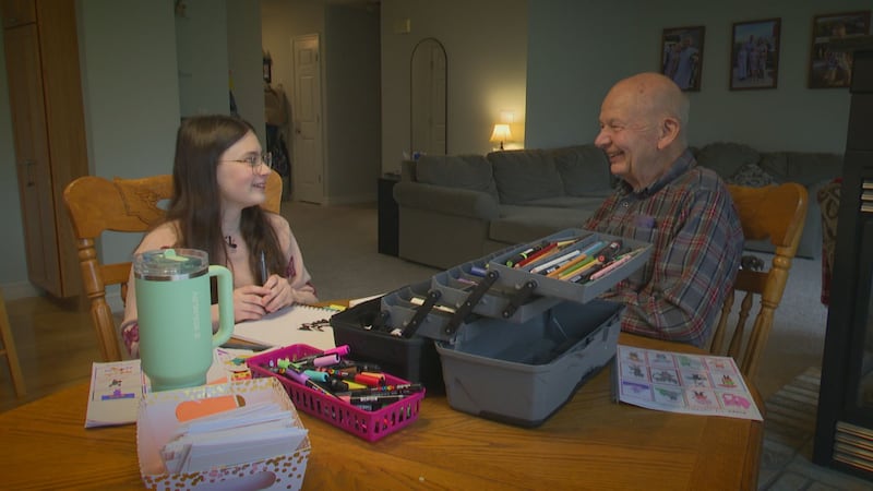 Make an Impact: 85-year-old and 11-year-old team up to create greeting cards