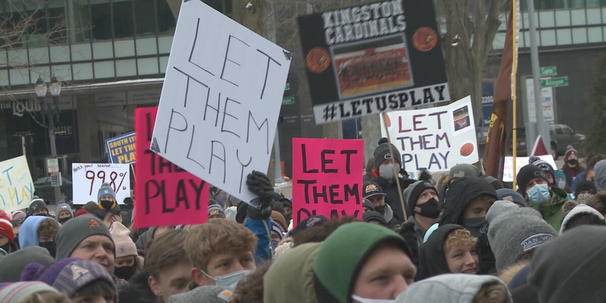 Student athletes rally to begin winter sports