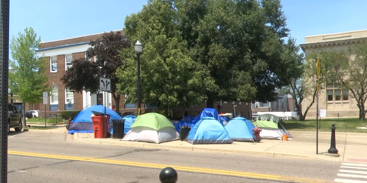 Advocates call for more resources as homeless encampment grows outside Jackson library