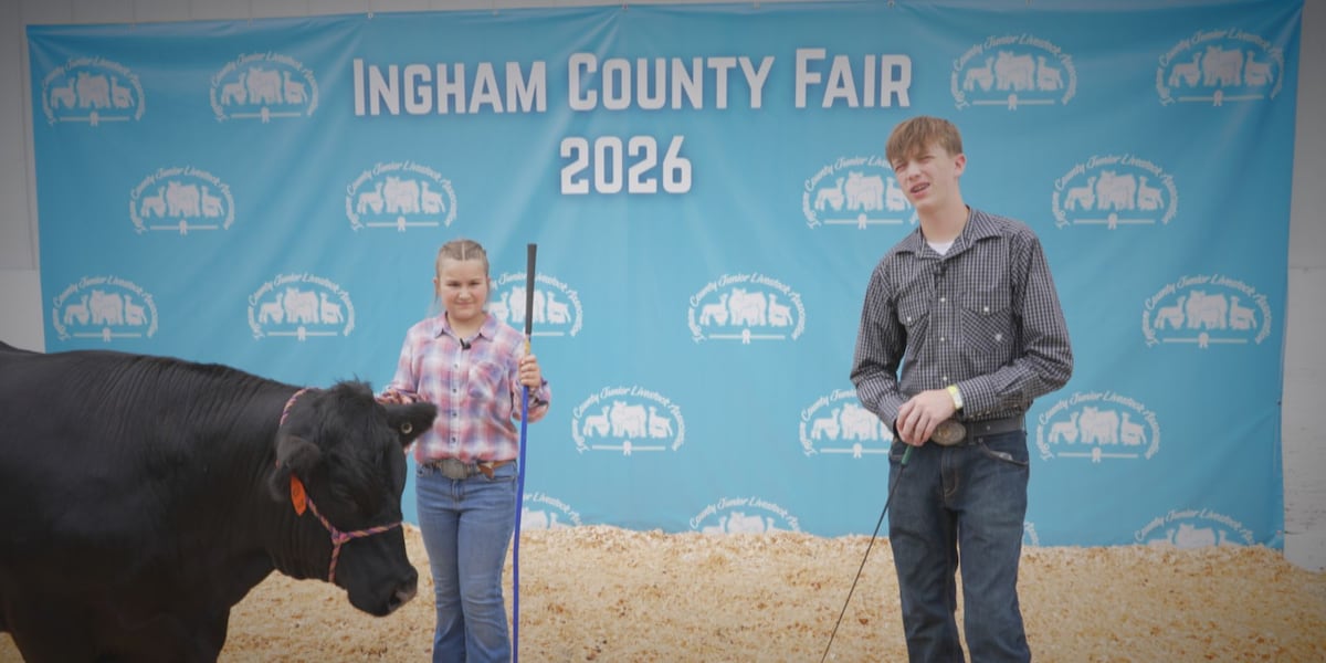 Two young Ingham County Fair participants earn thousands at junior livestock auction