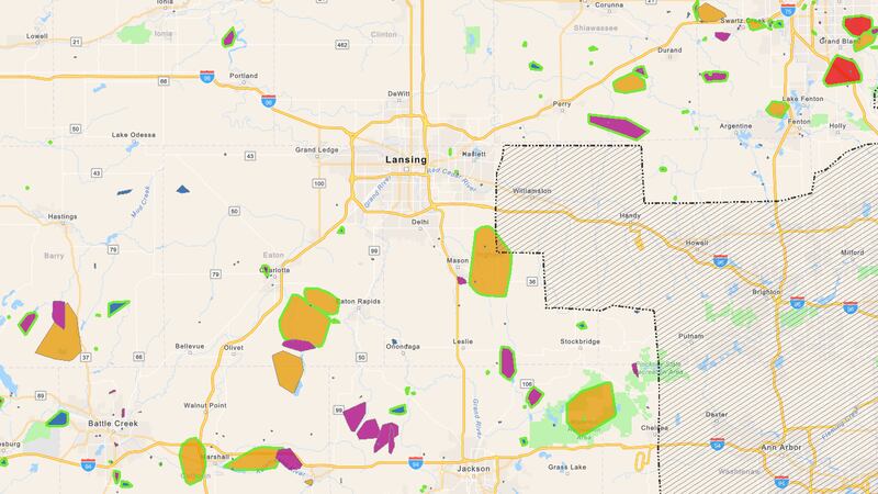 Michigan Disaster Map Tens of thousands throughout Michigan without power after heavy rainfall