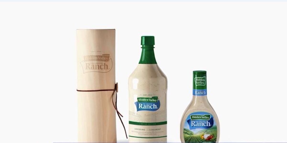 Big Ranch Bottles You can buy a giant bottle of ranch as a holiday gift