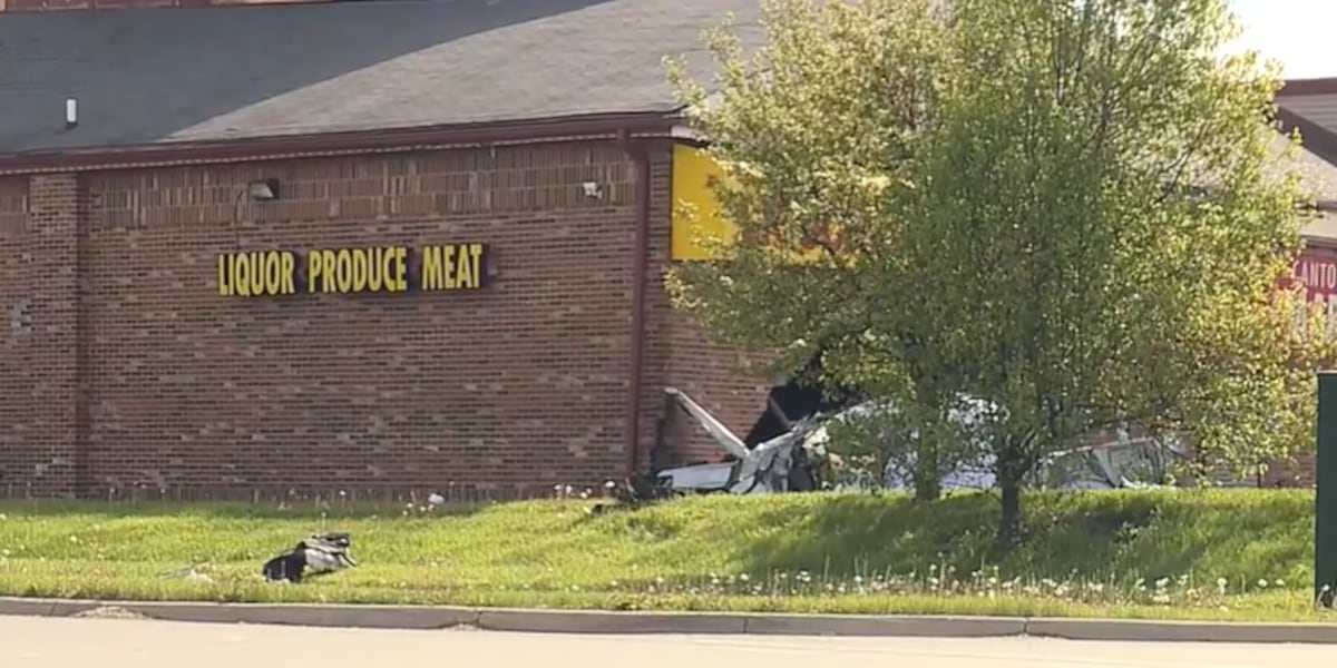 Michigan man dies after crashing into liquor store while driving son to ...