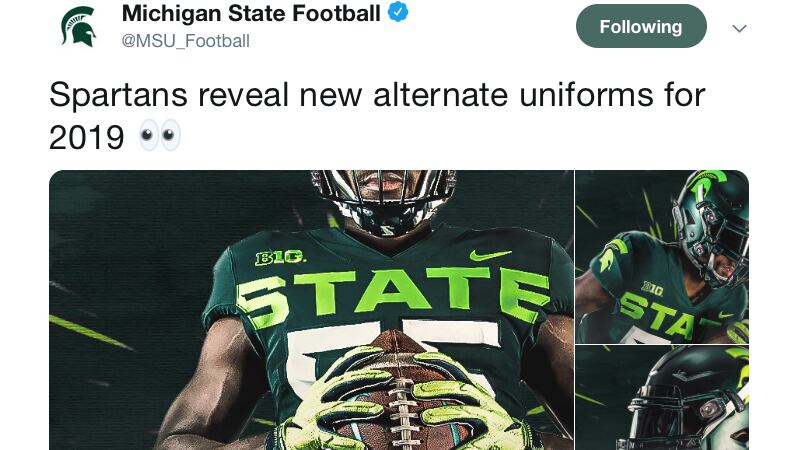 MSU unveils new alternative uniform for 2019 football season MSU unveils new alternative uniform for 2019 football season