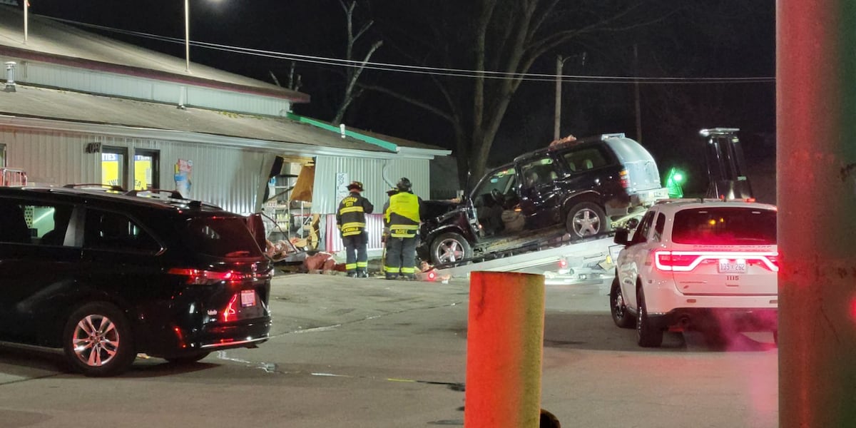 UPDATE: Man arrested after SUV crashes into Saginaw convenience store