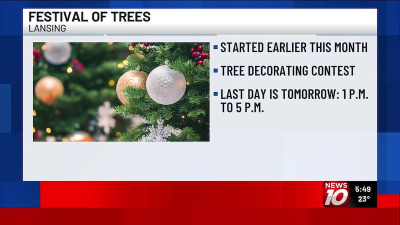 The Festival of Trees runs until January 1.