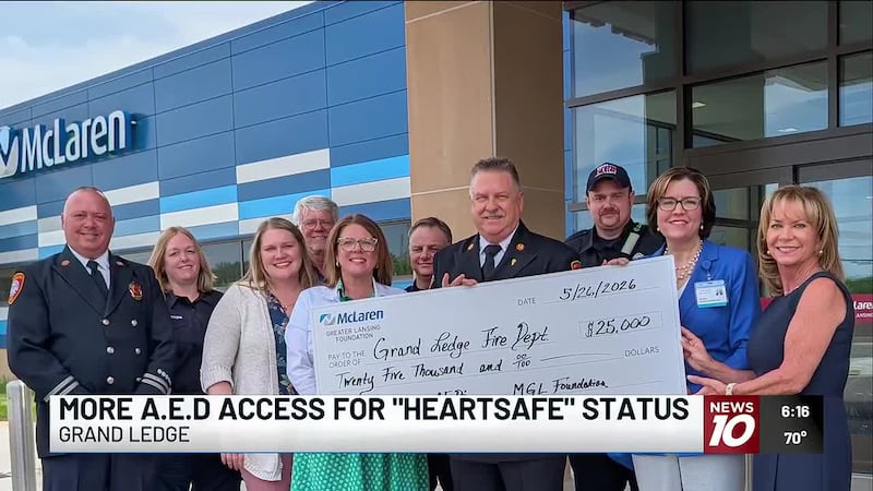 The McLaren Greater Lansing Foundation has donated $25,000 and 10 automated external...