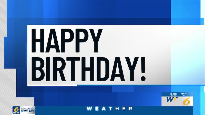 Submit your birthdays and anniversaries at least two weeks in advance.