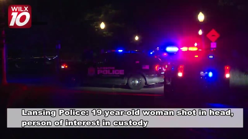 Police: 19-year-old woman shot in the head in Lansing, person of interest in custody
