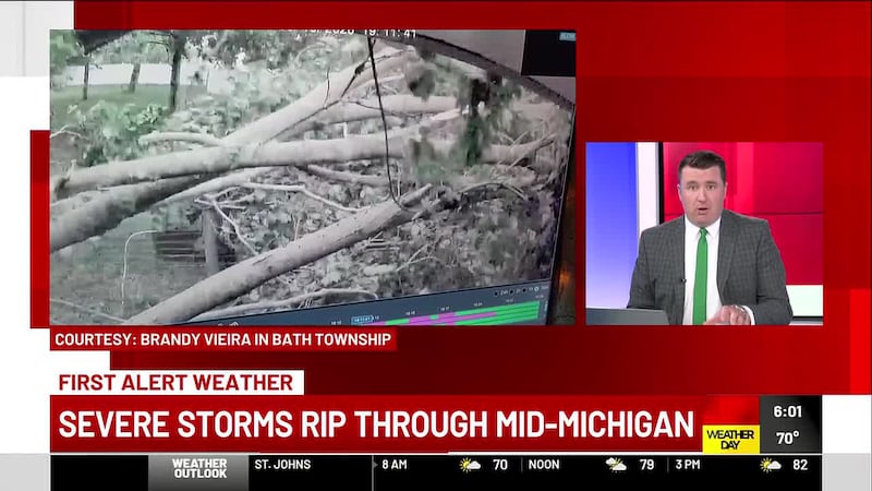 More severe storms are possible Thursday night in Mid-Michigan.
